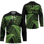 New Zealand Rugby Pacific Personalised Hockey Jersey All Lime Maori Pasifika Fern Pattern - Aussie Hoodie