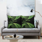 New Zealand Rugby Pacific Personalised Pillow Cover All Lime Maori Pasifika Fern Pattern - Aussie Hoodie