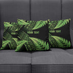 New Zealand Rugby Pacific Personalised Pillow Cover All Lime Maori Pasifika Fern Pattern - Aussie Hoodie