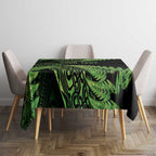 New Zealand Rugby Pacific Personalised Tablecloth All Lime Maori Pasifika Fern Pattern
