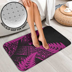 New Zealand Rugby Pacific Personalised Bathroom Set All Pink Maori Pasifika Fern Pattern - Aussie Hoodie