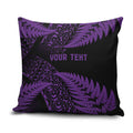 New Zealand Rugby Pacific Personalised Pillow Cover All Purple Maori Pasifika Fern Pattern - Aussie Hoodie
