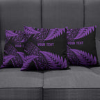 New Zealand Rugby Pacific Personalised Pillow Cover All Purple Maori Pasifika Fern Pattern - Aussie Hoodie