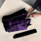 New Zealand Rugby Pacific Personalised Umbrella All Purple Maori Pasifika Fern Pattern - Aussie Hoodie