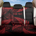 New Zealand Rugby Pacific Personalised Back Car Seat Cover All Red Maori Pasifika Fern Pattern
