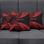 New Zealand Rugby Pacific Personalised Pillow Cover All Red Maori Pasifika Fern Pattern - Aussie Hoodie