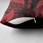 New Zealand Rugby Pacific Personalised Pillow Cover All Red Maori Pasifika Fern Pattern - Aussie Hoodie
