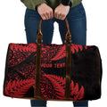New Zealand Rugby Pacific Personalised Travel Bag All Red Maori Pasifika Fern Pattern - Aussie Hoodie