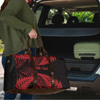 New Zealand Rugby Pacific Personalised Travel Bag All Red Maori Pasifika Fern Pattern - Aussie Hoodie