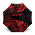 New Zealand Rugby Pacific Personalised Umbrella All Red Maori Pasifika Fern Pattern - Aussie Hoodie