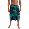New Zealand Rugby Pacific Personalised Lavalava All Turquoise Maori Pasifika Fern Pattern