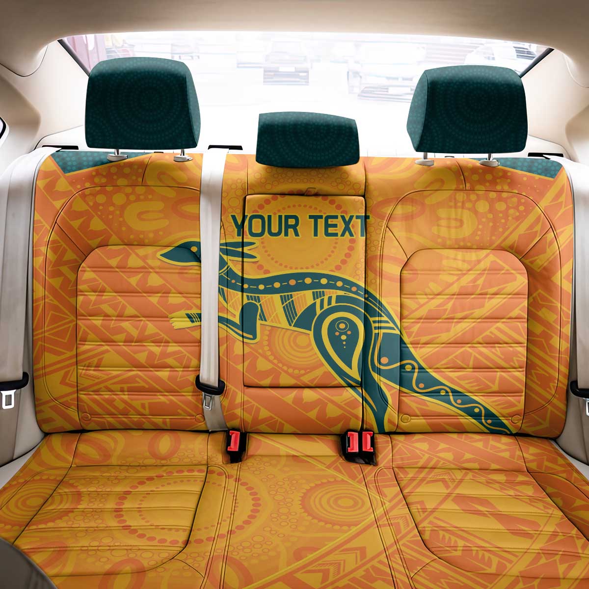 Custom Australia Rugby Back Car Seat Cover Summer Paris 2024