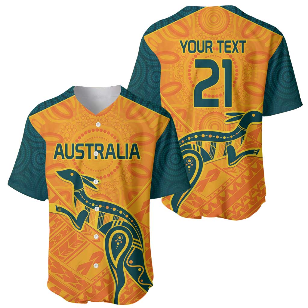 Custom Australia Rugby Baseball Jersey Summer Paris 2024