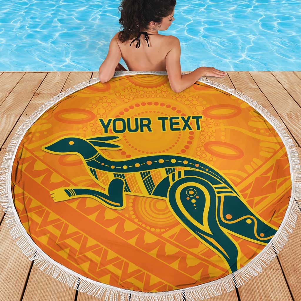 Custom Australia Rugby Beach Blanket Summer Paris 2024