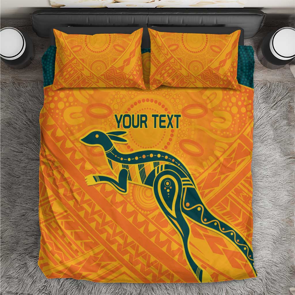 Custom Australia Rugby Bedding Set Summer Paris 2024