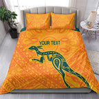 Custom Australia Rugby Bedding Set Summer Paris 2024