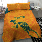 Custom Australia Rugby Bedding Set Summer Paris 2024