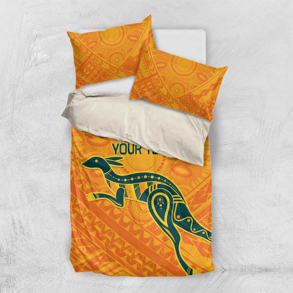 Custom Australia Rugby Bedding Set Summer Paris 2024