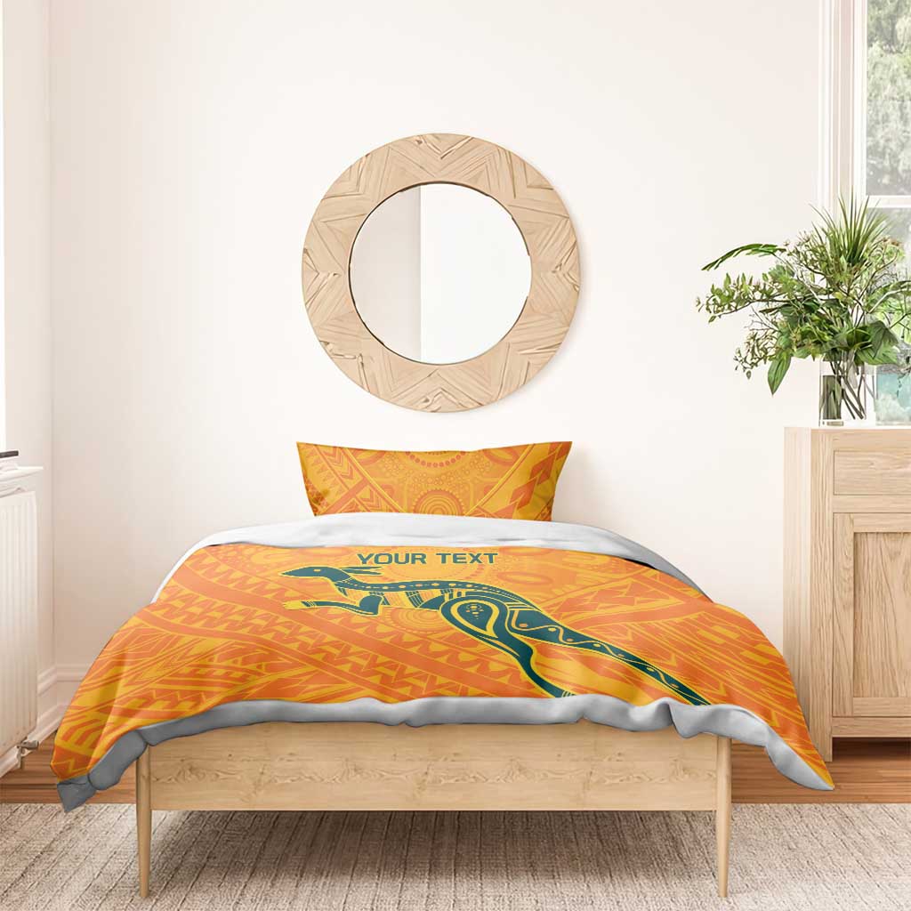 Custom Australia Rugby Bedding Set Summer Paris 2024