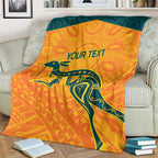 Custom Australia Rugby Blanket Summer Paris 2024