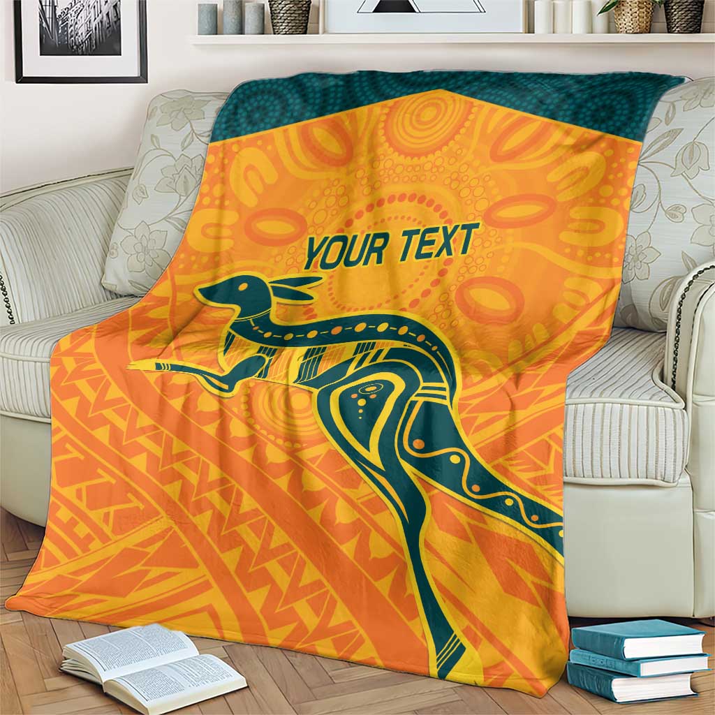 Custom Australia Rugby Blanket Summer Paris 2024