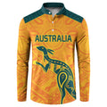 Custom Australia Rugby Button Sweatshirt Summer Paris 2024