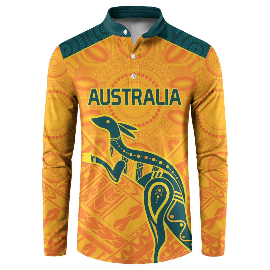 Custom Australia Rugby Button Sweatshirt Summer Paris 2024