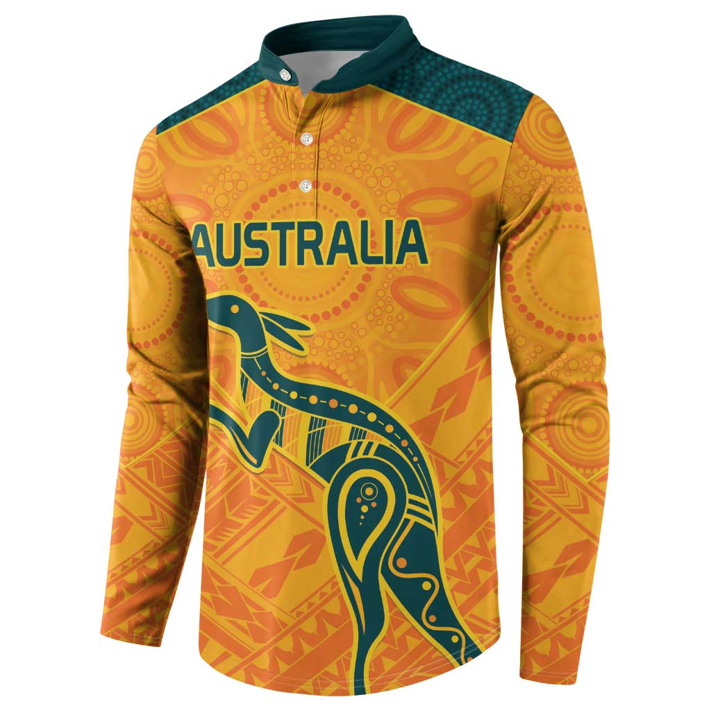 Custom Australia Rugby Button Sweatshirt Summer Paris 2024