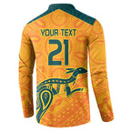 Custom Australia Rugby Button Sweatshirt Summer Paris 2024