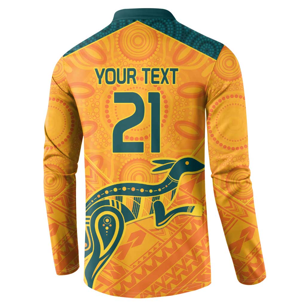Custom Australia Rugby Button Sweatshirt Summer Paris 2024