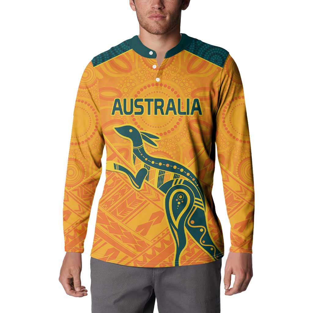 Custom Australia Rugby Button Sweatshirt Summer Paris 2024
