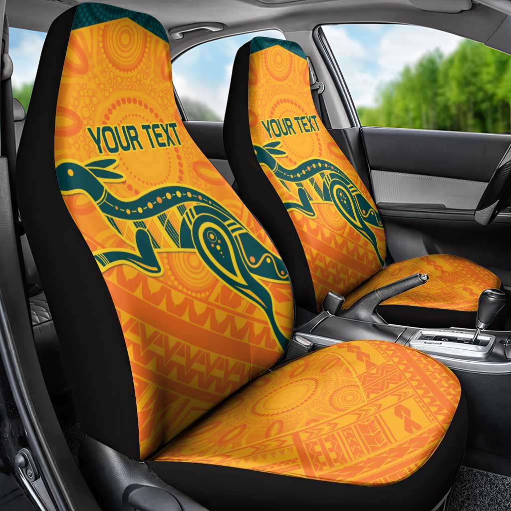 Custom Australia Rugby Car Seat Cover Summer Paris 2024