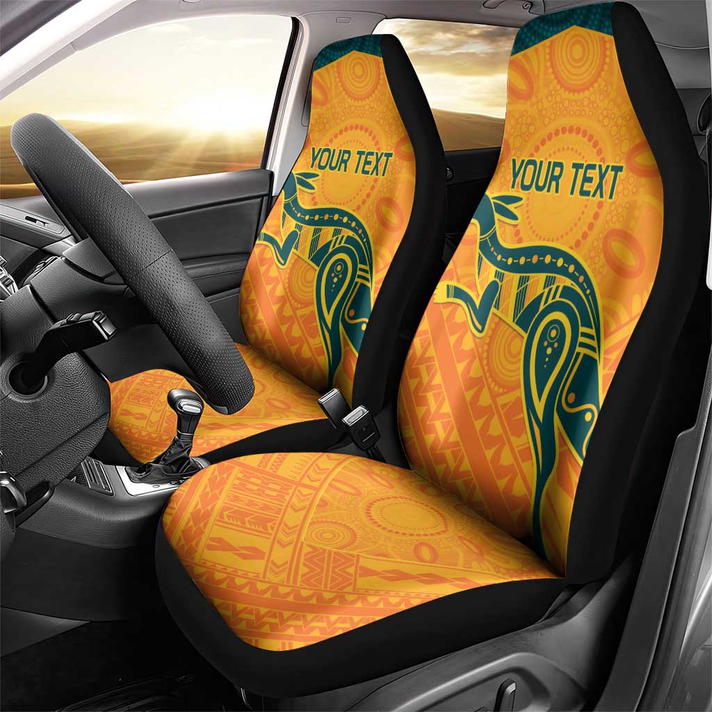 Custom Australia Rugby Car Seat Cover Summer Paris 2024