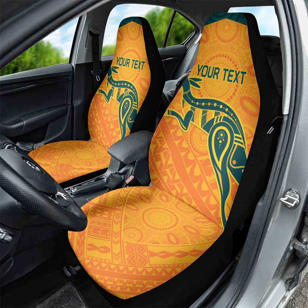 Custom Australia Rugby Car Seat Cover Summer Paris 2024