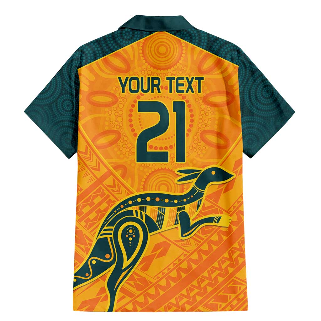 Custom Australia Rugby Family Matching Mermaid Dress and Hawaiian Shirt Summer Paris 2024