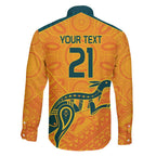 Custom Australia Rugby Family Matching Off Shoulder Maxi Dress and Hawaiian Shirt Summer Paris 2024