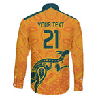 Custom Australia Rugby Family Matching Off Shoulder Short Dress and Hawaiian Shirt Summer Paris 2024