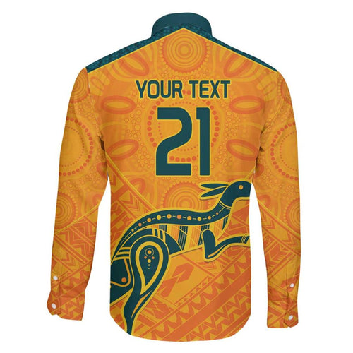 Custom Australia Rugby Family Matching Off Shoulder Short Dress and Hawaiian Shirt Summer Paris 2024
