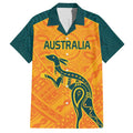 Custom Australia Rugby Family Matching Summer Maxi Dress and Hawaiian Shirt Summer Paris 2024
