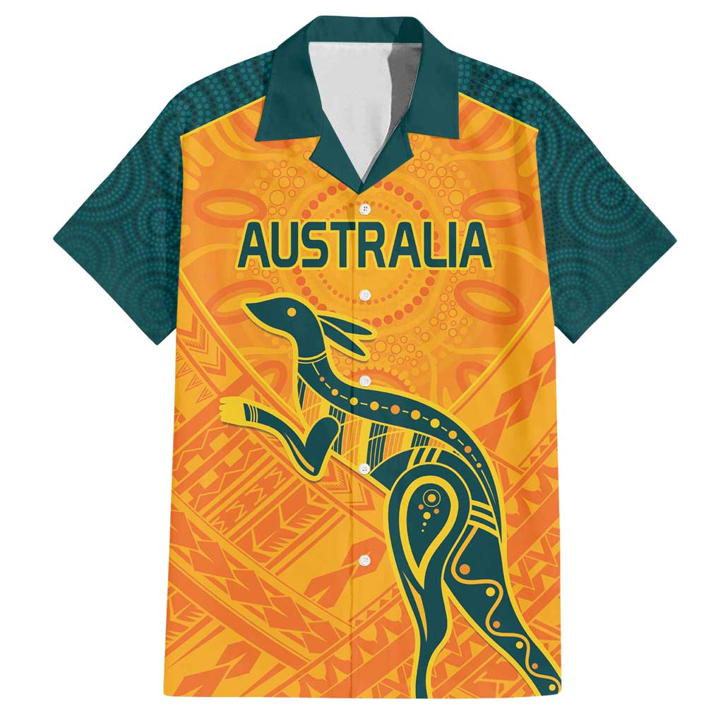 Custom Australia Rugby Family Matching Summer Maxi Dress and Hawaiian Shirt Summer Paris 2024