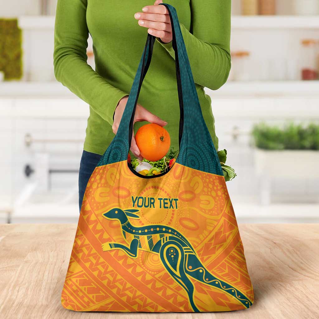 Custom Australia Rugby Grocery Bag Summer Paris 2024