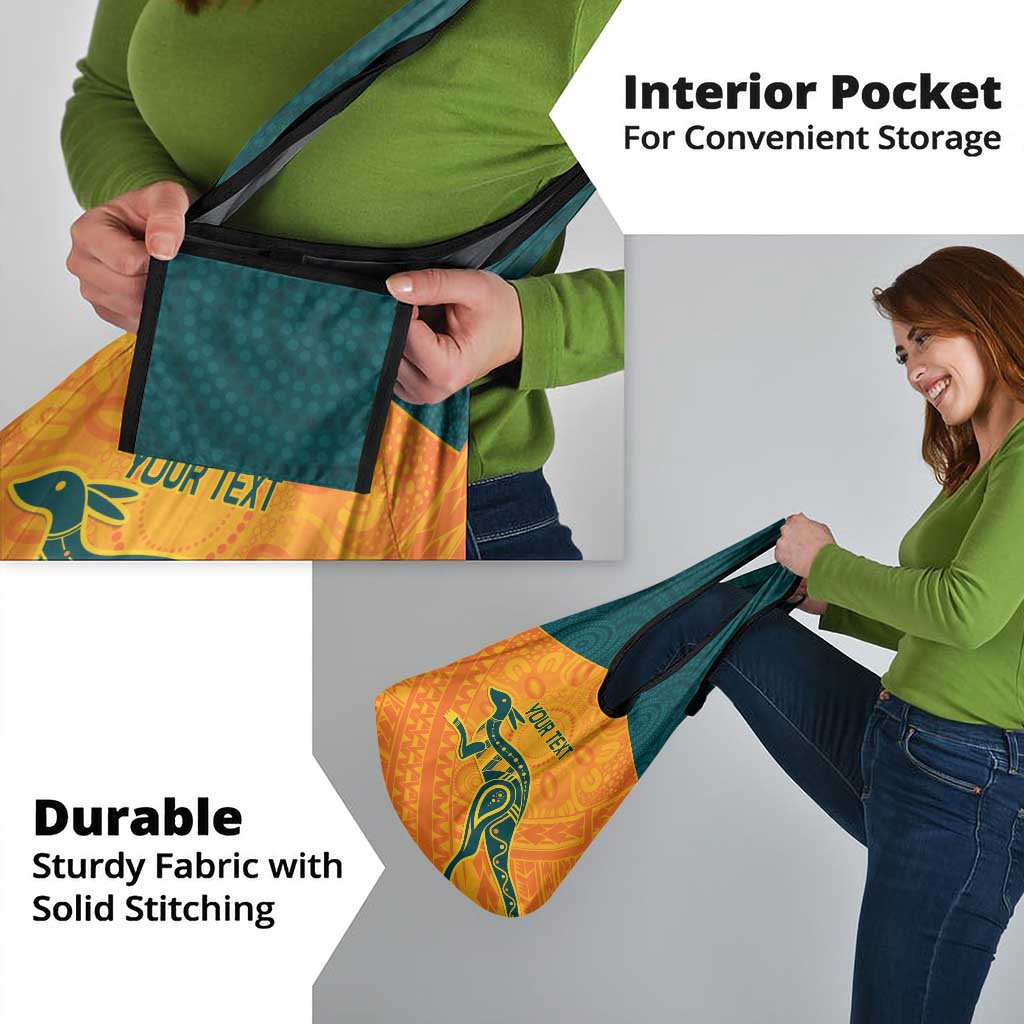 Custom Australia Rugby Grocery Bag Summer Paris 2024
