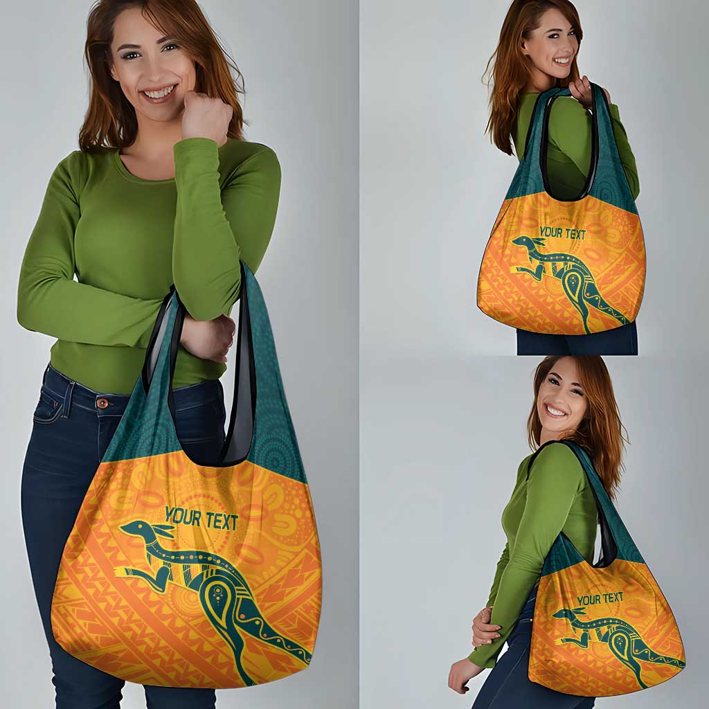Custom Australia Rugby Grocery Bag Summer Paris 2024