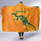 Custom Australia Rugby Hooded Blanket Summer Paris 2024