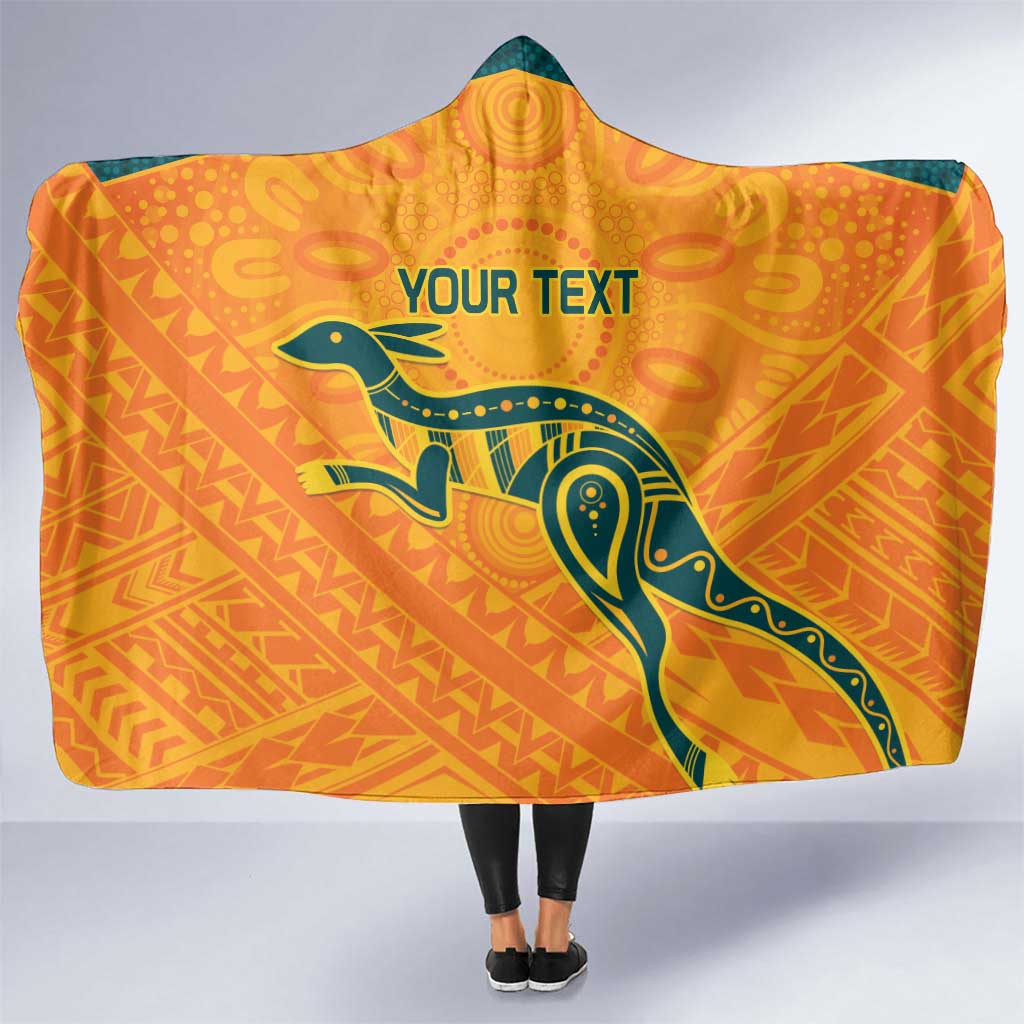 Custom Australia Rugby Hooded Blanket Summer Paris 2024
