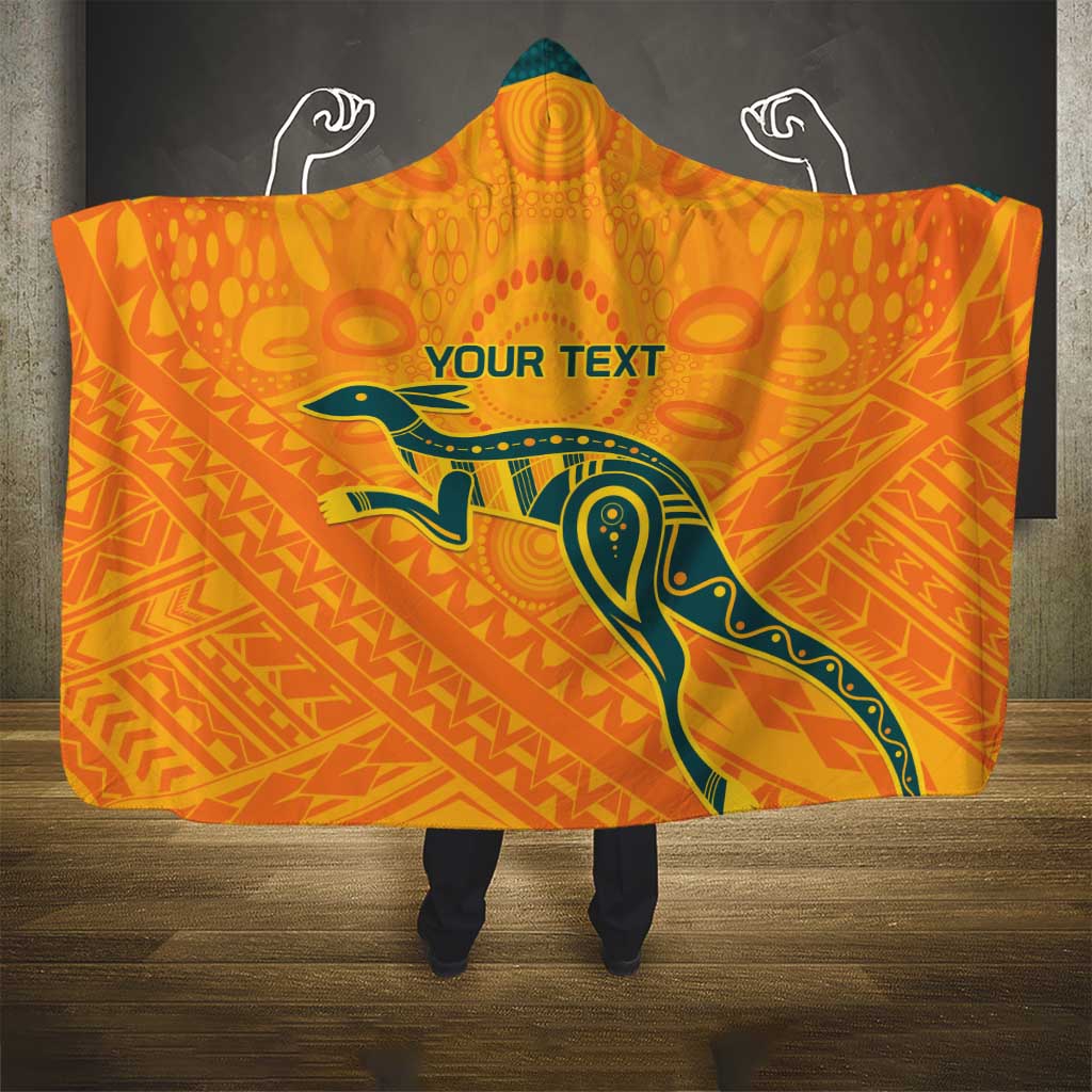 Custom Australia Rugby Hooded Blanket Summer Paris 2024
