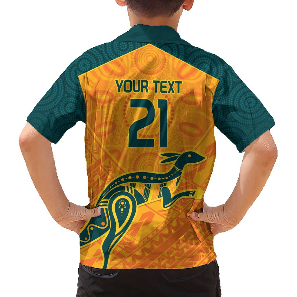 Custom Australia Rugby Kid Hawaiian Shirt Summer Paris 2024