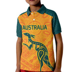 Custom Australia Rugby Kid Polo Shirt Summer Paris 2024