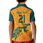 Custom Australia Rugby Kid Polo Shirt Summer Paris 2024
