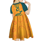Custom Australia Rugby Kid Short Sleeve Dress Summer Paris 2024